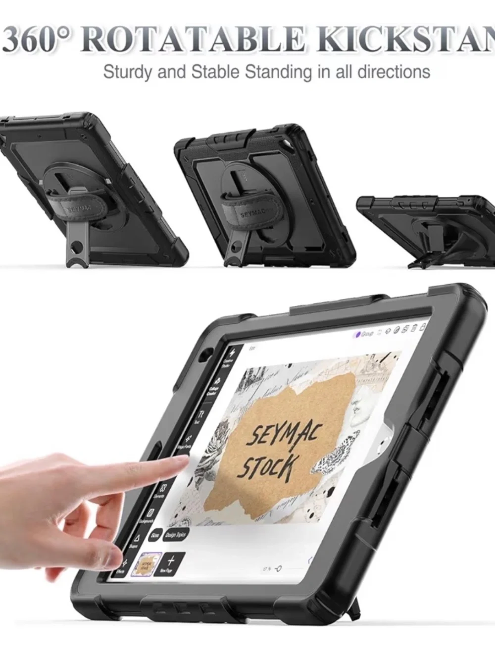 SEYMAC stock Case for iPad 6th / 5th Generation Case/Air 2 / Pro 9.7 inch